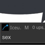 Iceu. Sex speech bubble