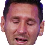 Lionel Messi crying head