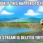 Yay | GUYS, IDK IF THIS HAPPENS TO YOU BUT; HORNY STREAM IS DELETED YAYYYYYYY | image tagged in surprised duck | made w/ Imgflip meme maker