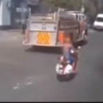 spider man on a scooter