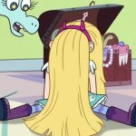 Star Butterfly with Messed up hair meme