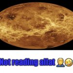 Not reading allat