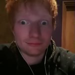 Ed Sheeran with Bulging Eyes meme
