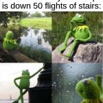 Untitled Image | YouTubers waiting for apple to release a new iPhone so they can drop is down 50 flights of stairs: | image tagged in blank kermit waiting | made w/ Imgflip meme maker