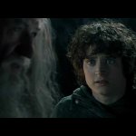 Gandalf and Frodo in Moria