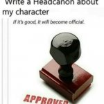 Write a headcanon