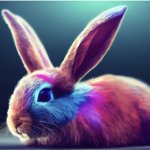rainbow rabbit meme