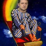 Zelensky rainbow sled