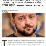 Zelensky corrupt criminal investigation