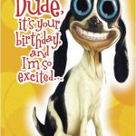 birthday dog card