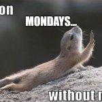Mondays... | MONDAYS... | image tagged in mondays | made w/ Imgflip meme maker