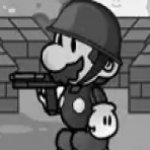 Mario! mario has a gun...