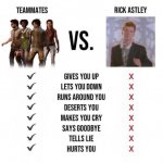 vs. Rick Astley meme