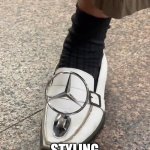 Pimp’in old school | STYLING OLD SCHOOL | image tagged in hahaha | made w/ Imgflip meme maker