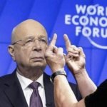 Klaus Schwab middle finger