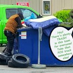Simmer down OScar. | Hey!
There's plenty
TRASH
in this town
for everyone!
Take that
POS truck
somewhere
else! | image tagged in a safe space,oscar the grouch,into the trash it goes | made w/ Imgflip meme maker