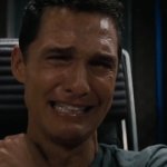gif Matthew McConaughey crying