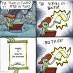 The Scroll of Truth | imgflip is dead in the summer | image tagged in the scroll of truth | made w/ Imgflip meme maker