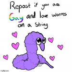 Repost if you’re gay meme