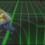 Homero Simpson 3D corriendo de vórtice running from vortex