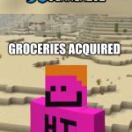 Camman18: acquired | GROCERIES ACQUIRED | image tagged in camman18 acquired | made w/ Imgflip meme maker