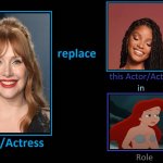 movie what if | image tagged in what if actor replace this actor,jurassic world,the little mermaid,ariel | made w/ Imgflip meme maker