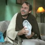Charlie Kelly sniffing paint