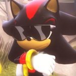 Shadow with sunglasses template
