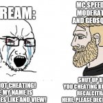 soyboy dream vs mc speedrun moderators and geosquare yes chad