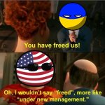 Under new management | image tagged in under new management,slavic,russo-ukrainian war | made w/ Imgflip meme maker
