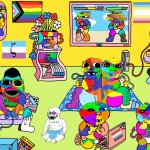 Colorful soyjak room