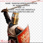 Andy's announcement tenplate