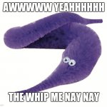 idk | AWWWWW YEAHHHHHH; THE WHIP ME NAY NAY | image tagged in worm on a string | made w/ Imgflip meme maker