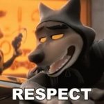 Mr. Wolf Respect GIF Template