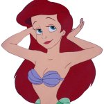 ariel doing her hair