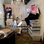 Putin, Kim and MBS in the Trump Presidential Library - box lunch