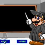 Mario chalkboard