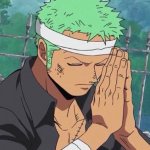 Zoro pray meme