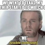 my brother is already weird enough. this just makes it worse | WE WENT TO TEXAS. MY BROTHER STARTED TO WATCH GOLF. *ME* | image tagged in visible confusion,golf,brothers | made w/ Imgflip meme maker