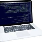 Laptop with code