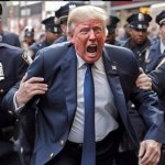 Crying tRump Arrested meme
