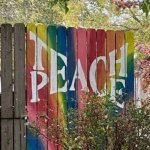 Teach Peace fence