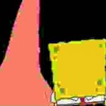 Faceless SpongeBob and Patrick