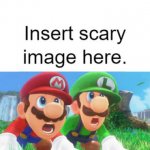 mario and luigi scared of meme