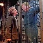 Hillary visits Trump in jail, prison - Silence of the Lambs