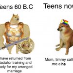 Teens Then vs Now meme