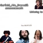 Beatles announcement template