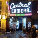 Central camera fire looting