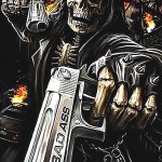 Bad ass skeleton with gun | THIS TIME PAL; WE'RE DOING IT YOUR WAY | image tagged in bad ass skeleton with gun | made w/ Imgflip meme maker