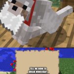Minecraft Mail | TELL ME HOW TO BREAK MINECRAFT ON NINTENDO SWITCH (I WILL POST THE WINNER IN THE COMMENTS) | image tagged in minecraft mail,crash,nintendo switch,minecraft | made w/ Imgflip meme maker